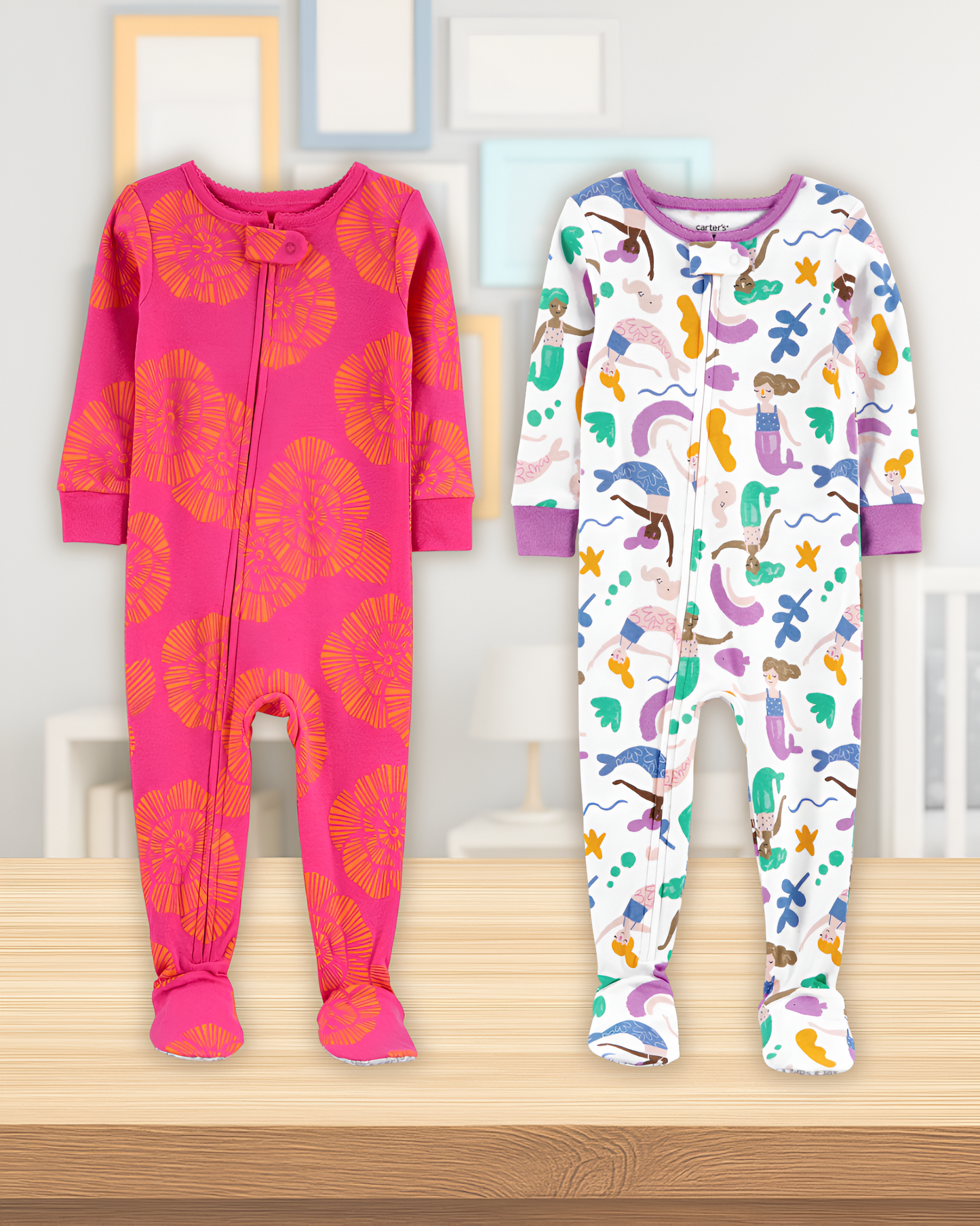 Baby Girl Pj Bundle Gift with Giraffe Plush Toy, Socks & Book
