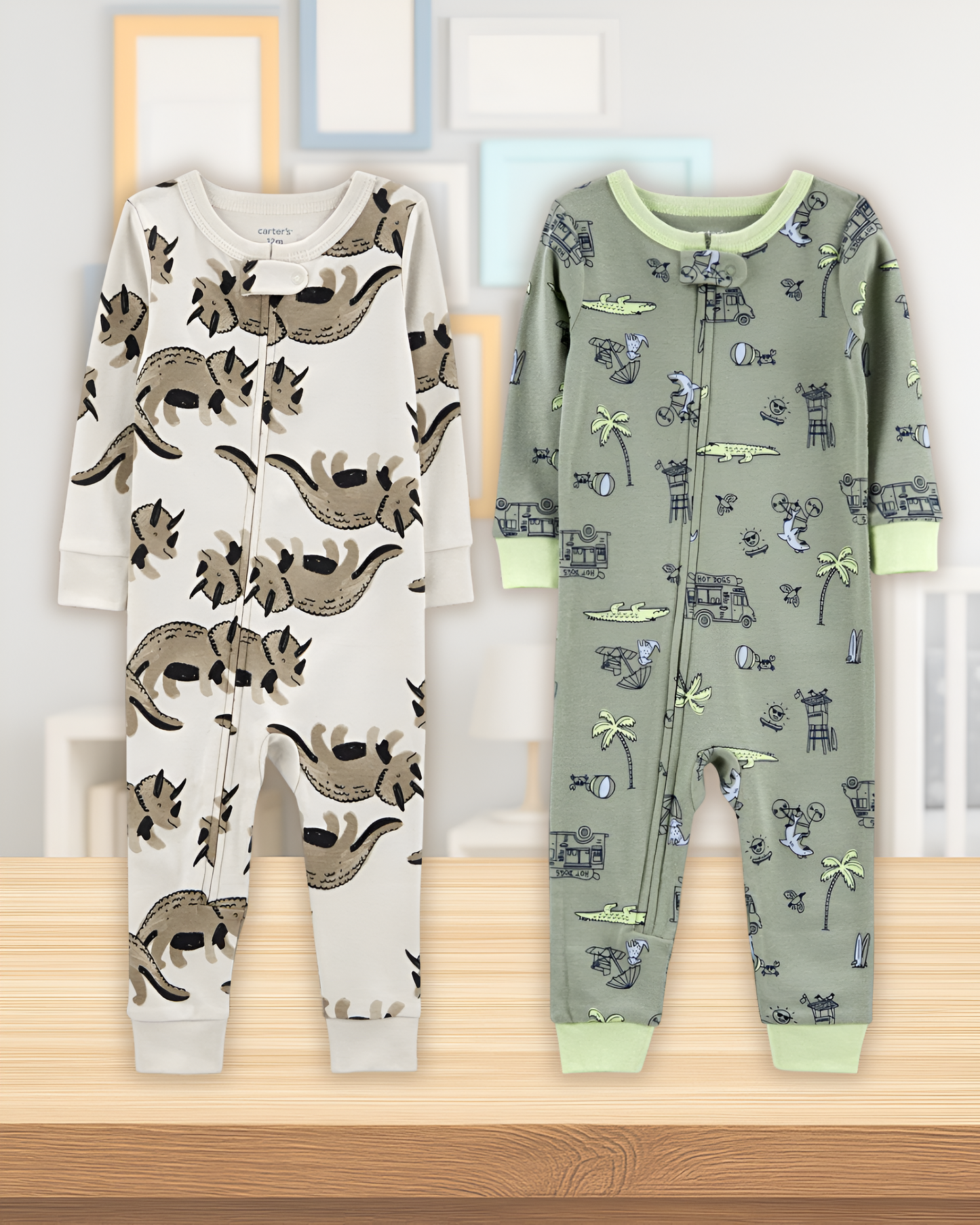 Baby Boy Pj Bundle Gift with Lion Plush Toy, Socks & Book