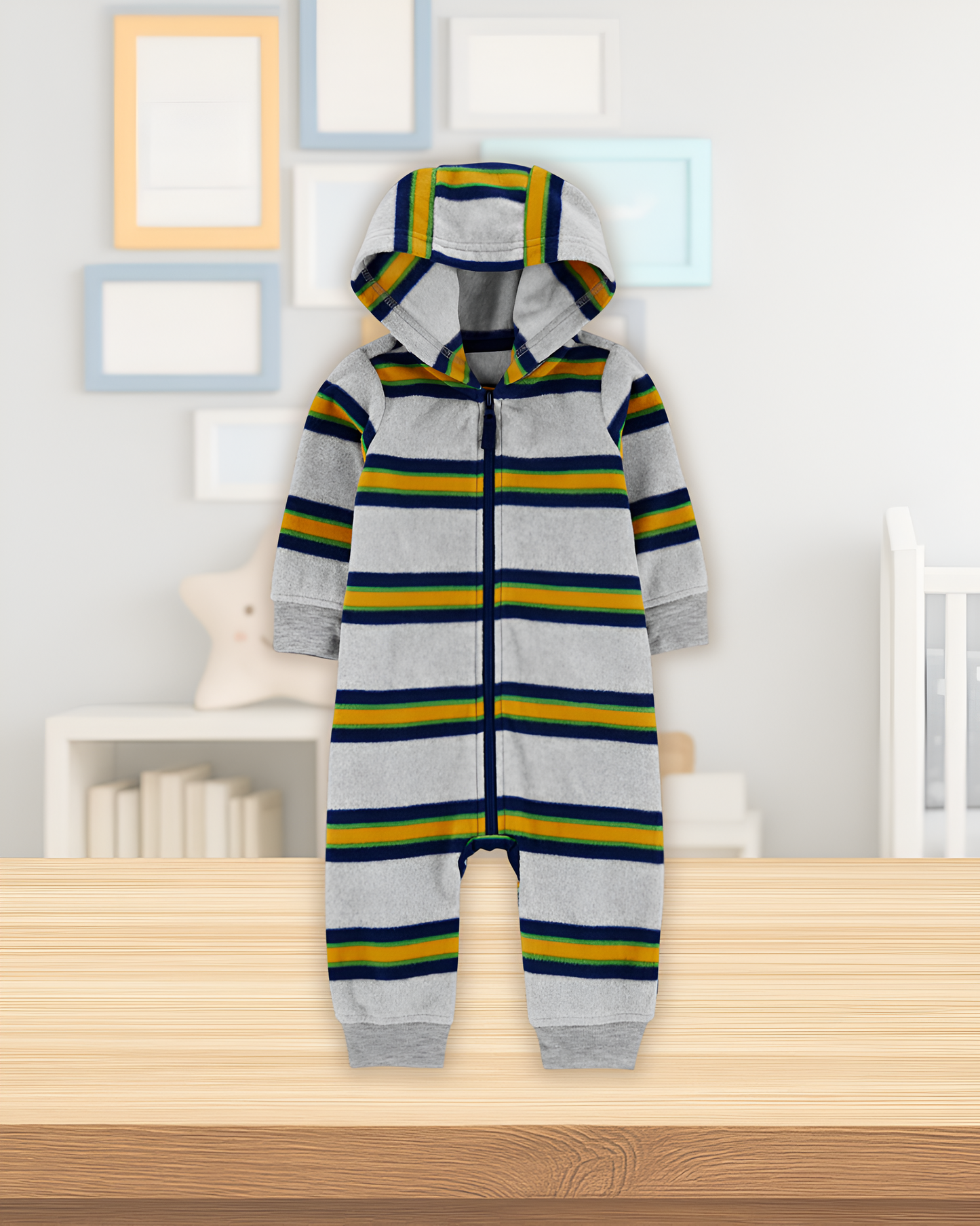 Carter's Baby Striped Fleece Jumpsuit