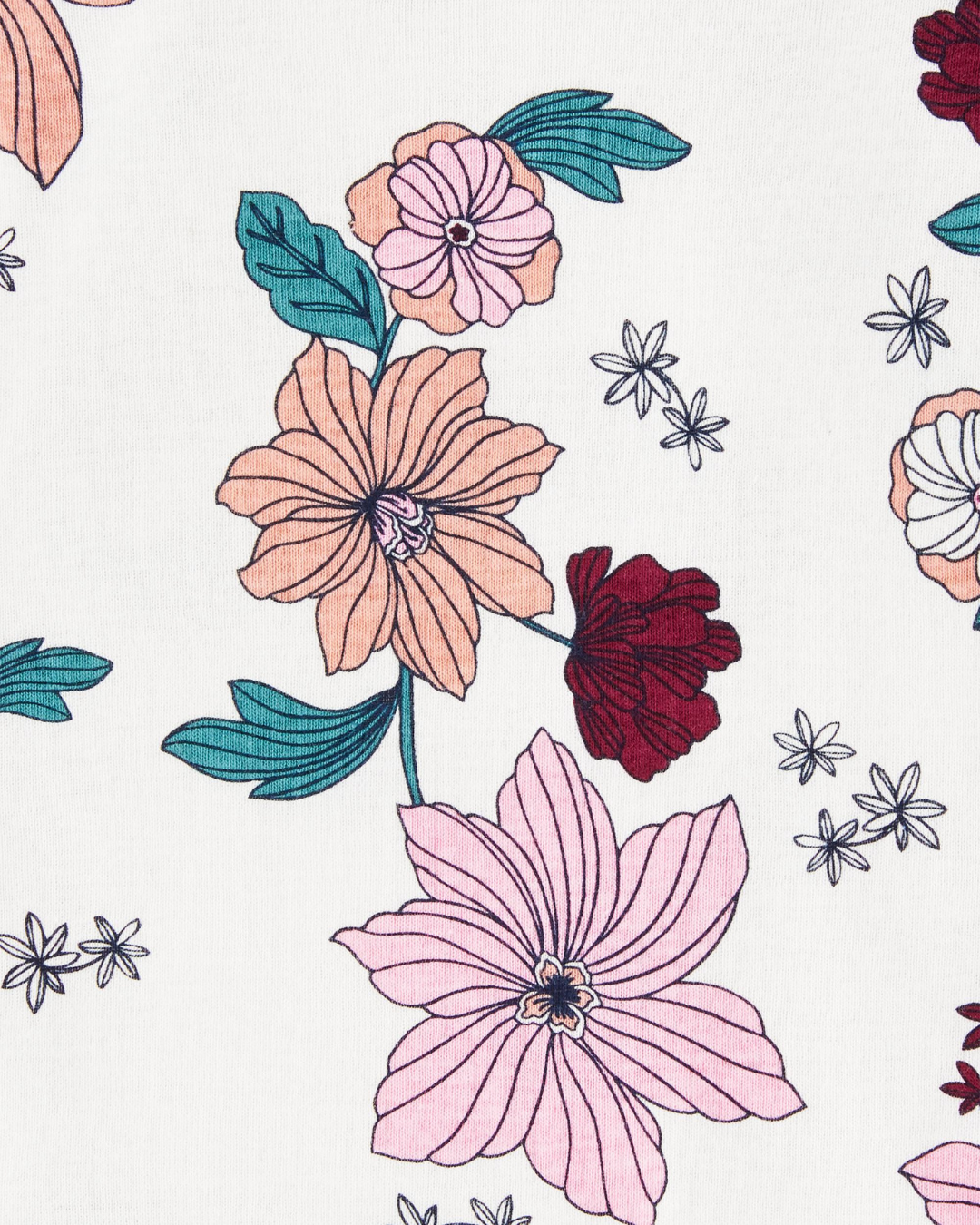 Carter's 4 Pack Long Sleeves Floral Bodysuits