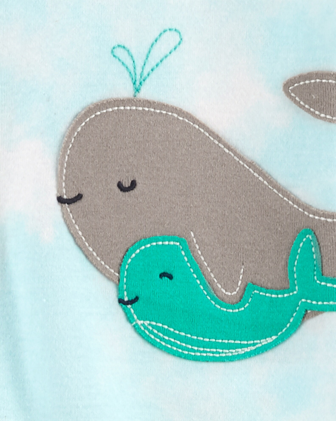 Carter's Blue Whale Cotton Footed Pyjamas