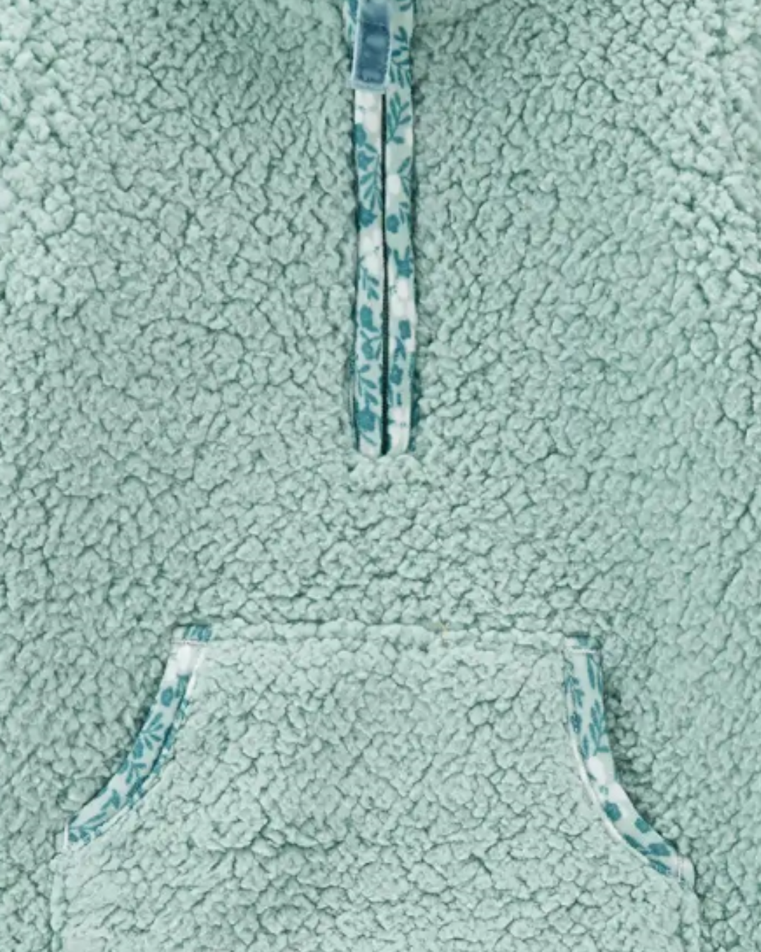 Carter's Baby Teal Sherpa Jumpsuit