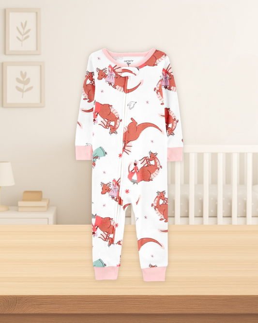 Carter's Dragon Cotton Footless Pyjamas