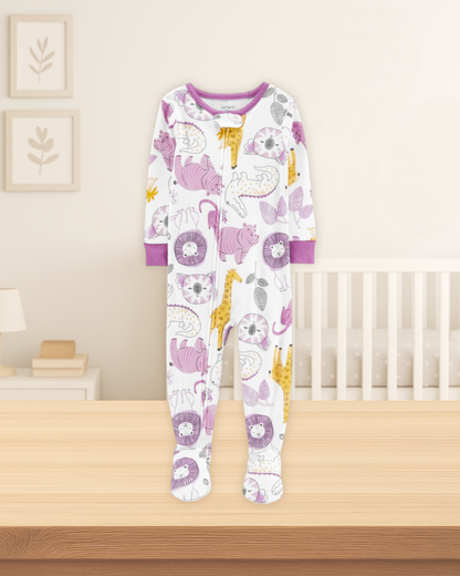 Carter's Safari Animals Cotton Footed Pyjamas