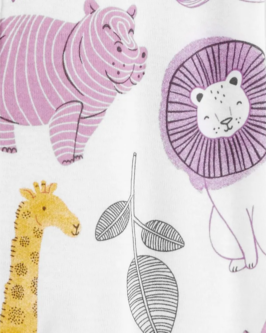 Carter's Safari Animals Cotton Footed Pyjamas