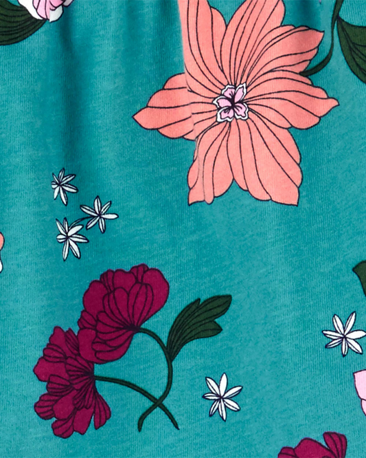 Carter's Floral Top Pants & Cap Set