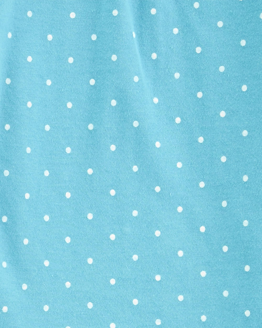 Carter's Light Blue Polka Dots Bodysuit & Gray Pants Set