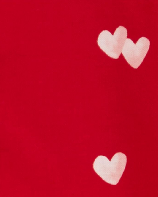 Carter's Heart Top & Knit Denim Pants Set
